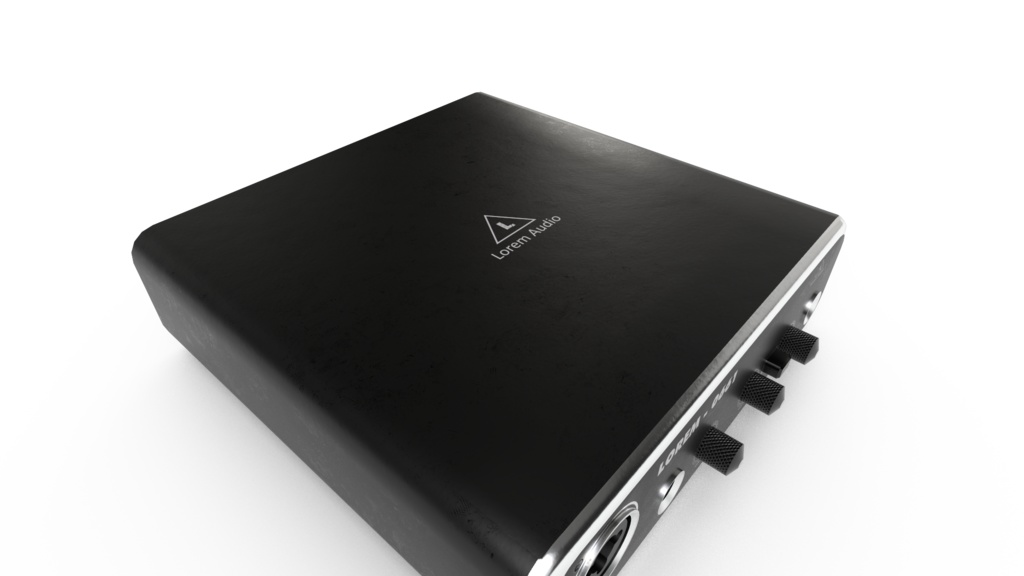 【VRChat想定】USBオーディオミキサー || USB Audio Mixer, VRchat ready, low-poly