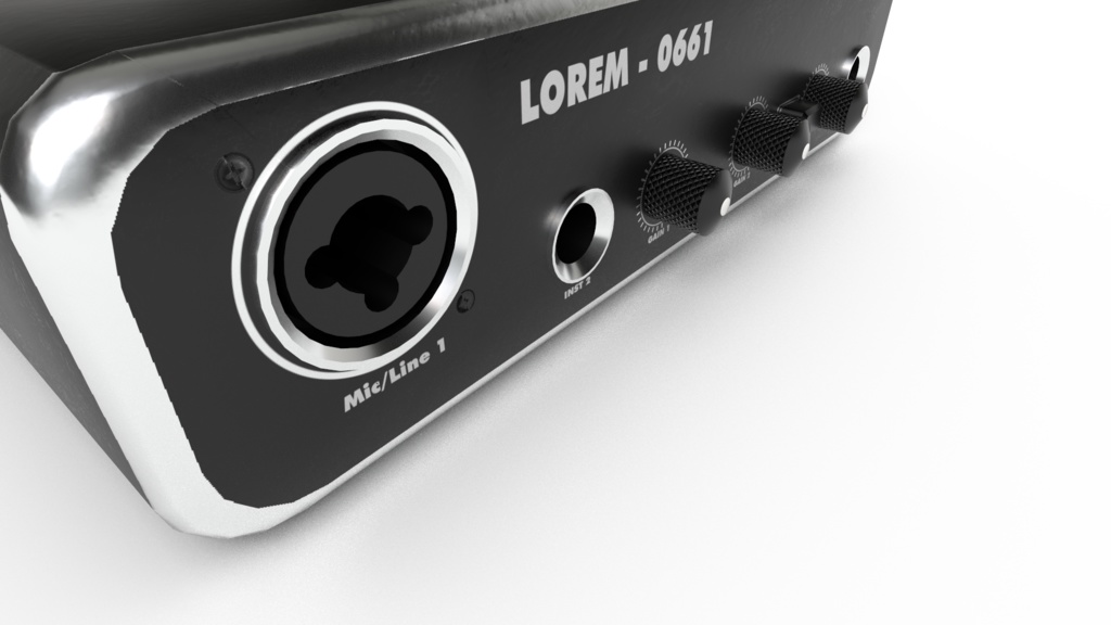 【VRChat想定】USBオーディオミキサー || USB Audio Mixer, VRchat ready, low-poly