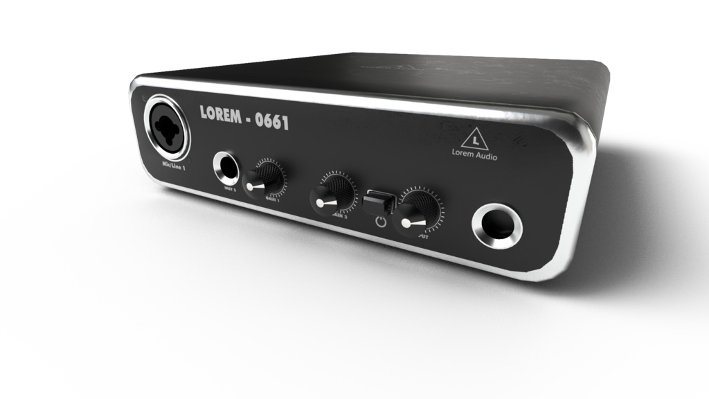 【VRChat想定】USBオーディオミキサー || USB Audio Mixer, VRchat ready, low-poly