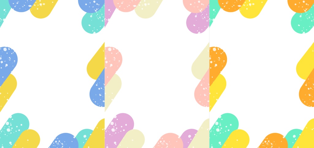 ポップでかわいい素材(3種)