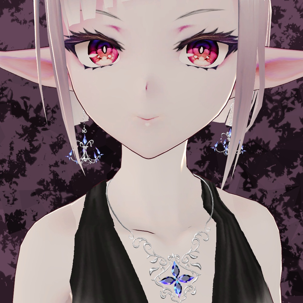 【VRChat想定】ジュエリーネックレス