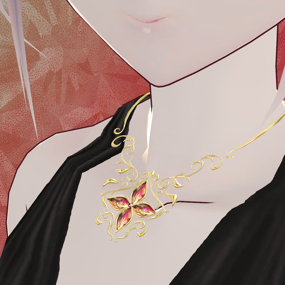 【VRChat想定】ジュエリーネックレス