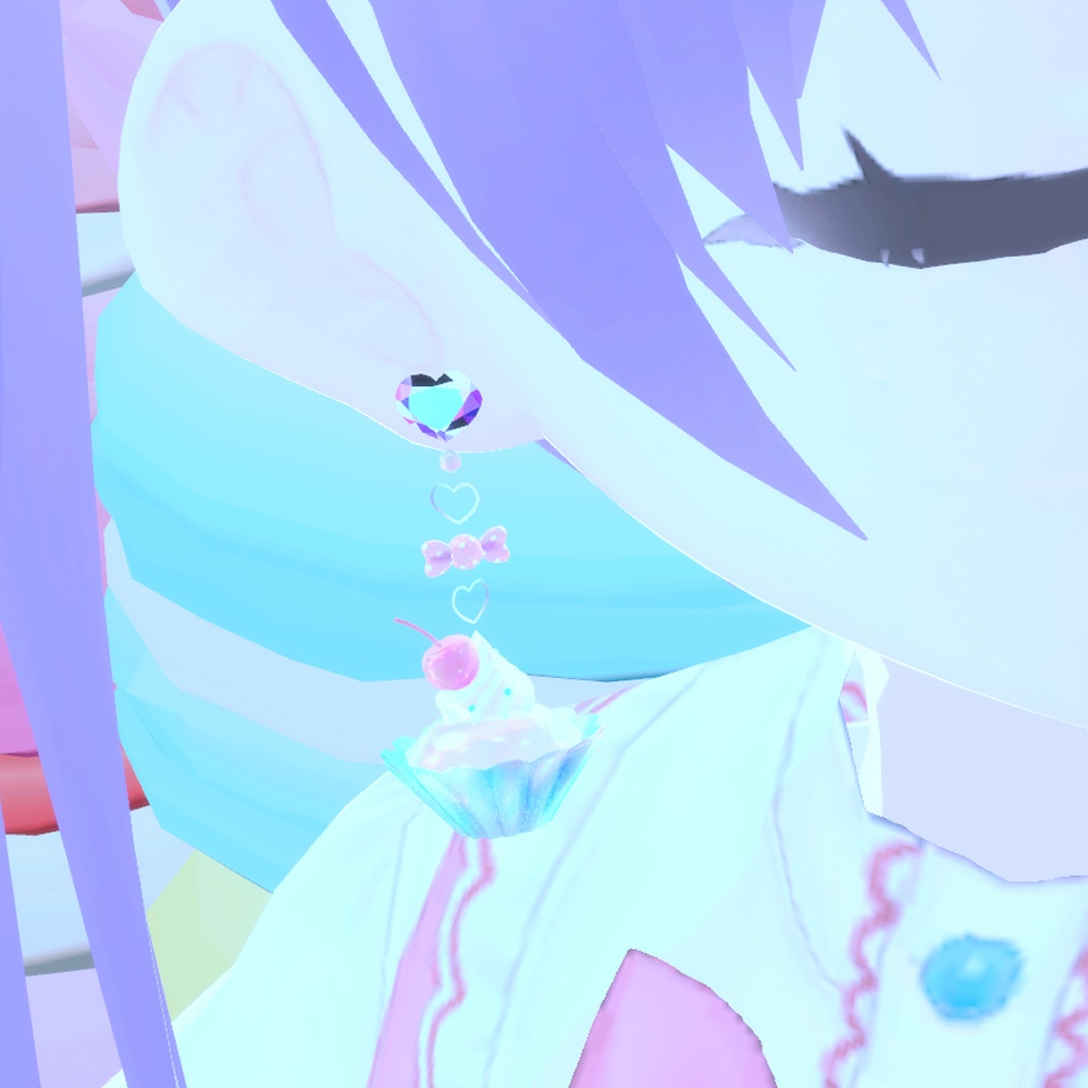 【VRChat想定】ゆめかわスイーツぴあすセット