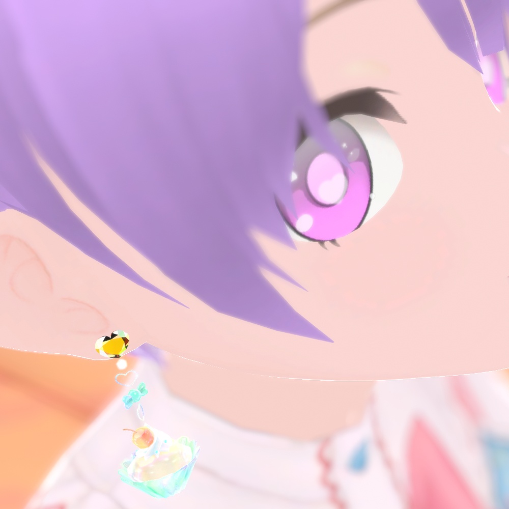 【VRChat想定】ゆめかわスイーツぴあすセット