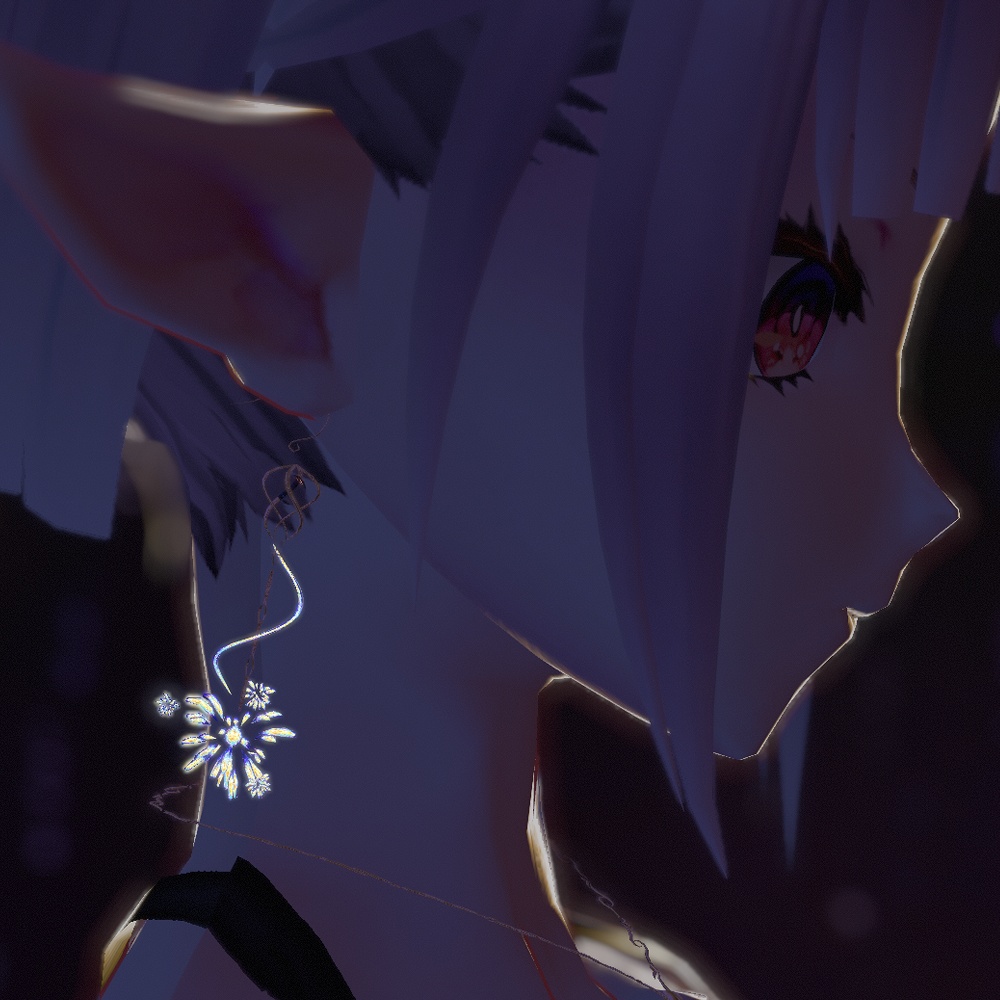 【VRChat想定】花火ピアスセット