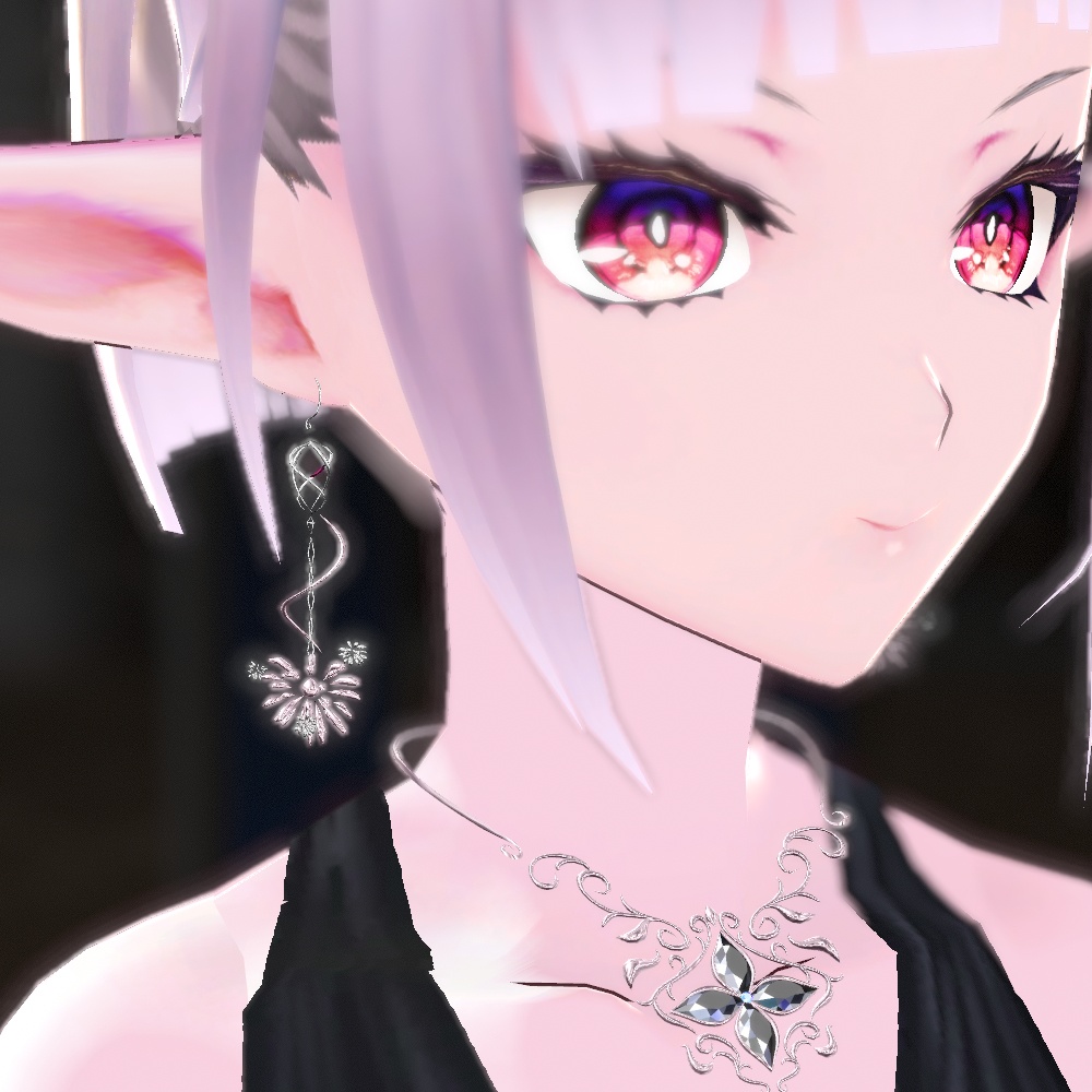 【VRChat想定】花火ピアスセット
