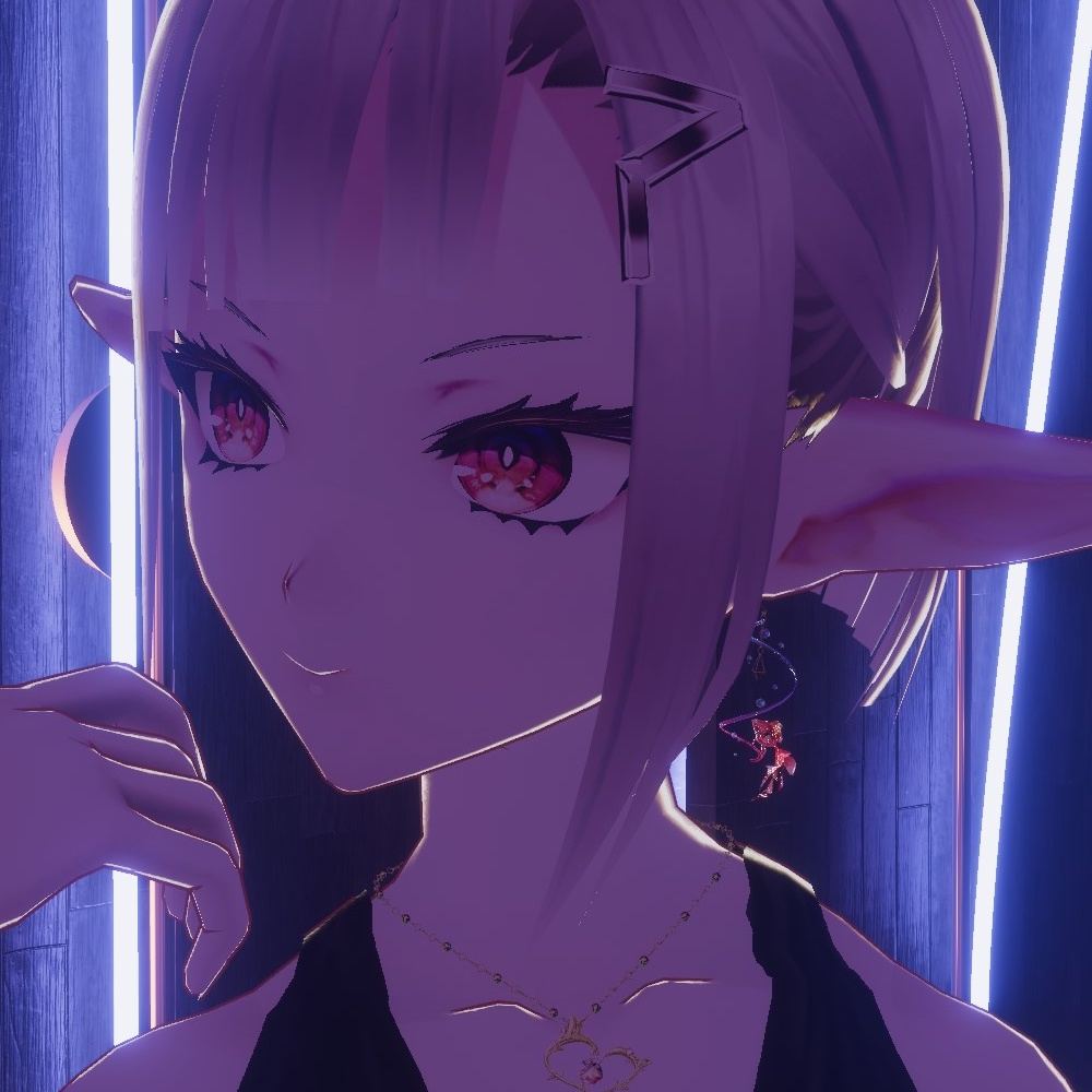 【VRChat想定】金魚ピアスセット