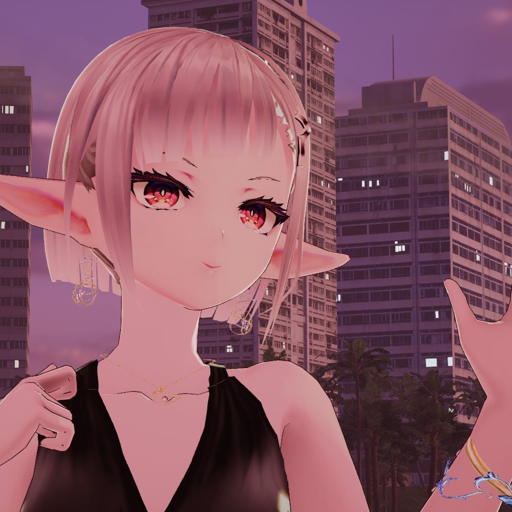 【VRChat想定】金魚ピアスセット
