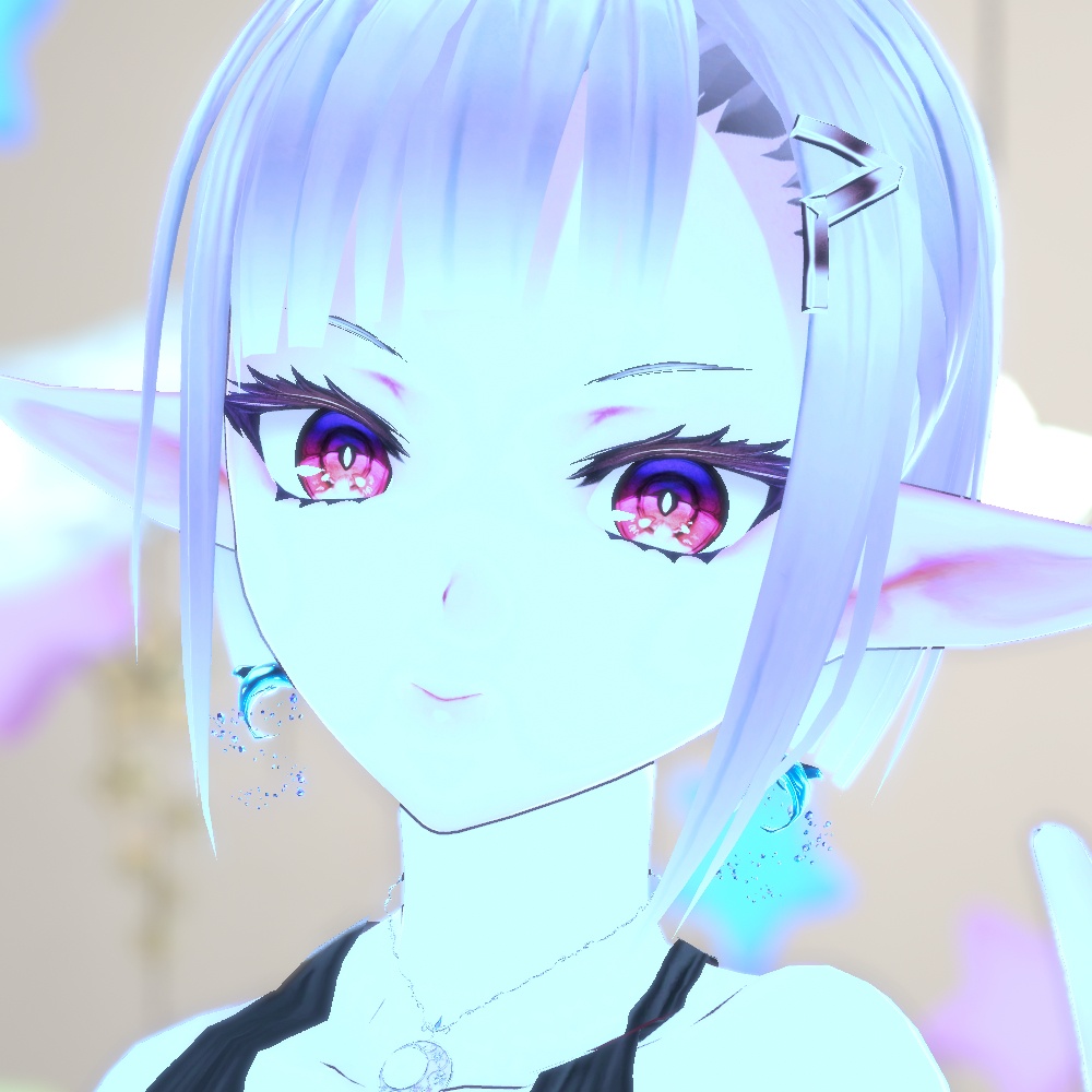 【VRChat想定】ドルフィンピアスセット