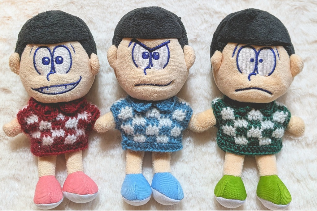 チェック柄ニット