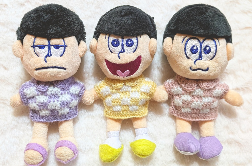 チェック柄ニット