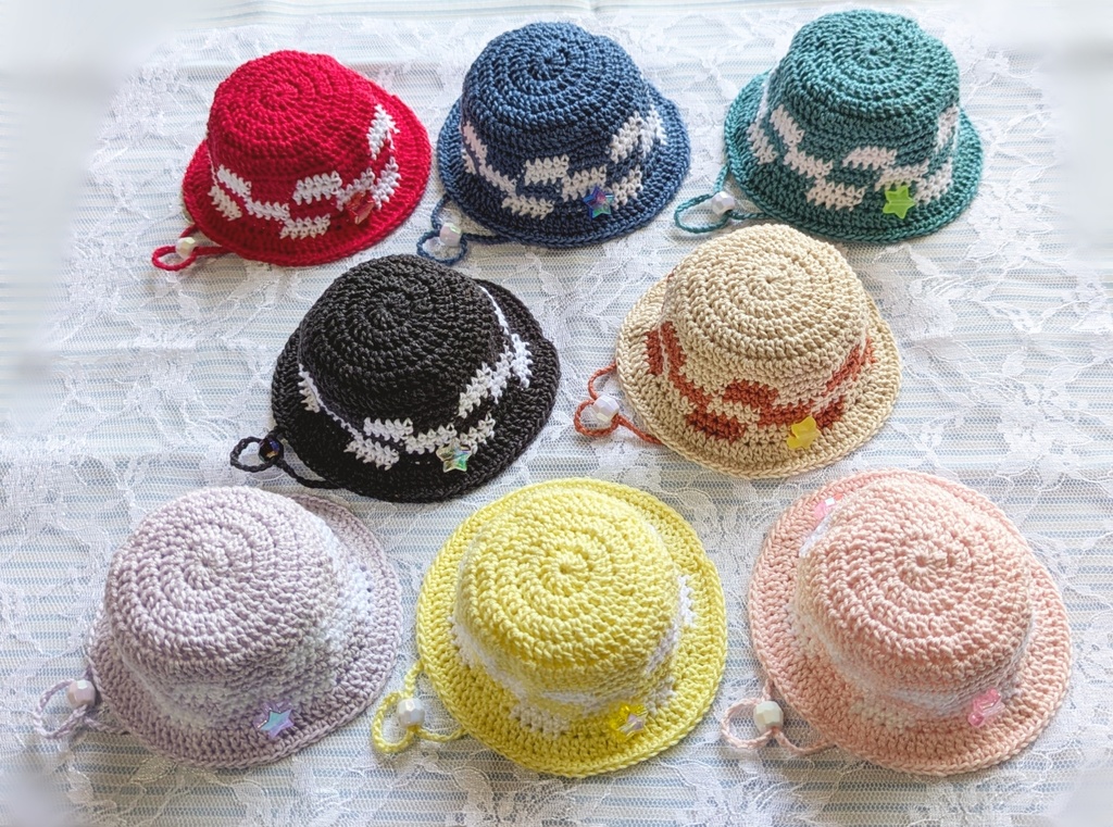 チェック柄ハット