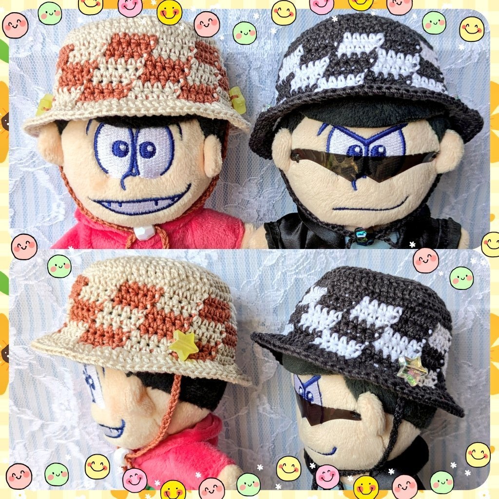 チェック柄ハット