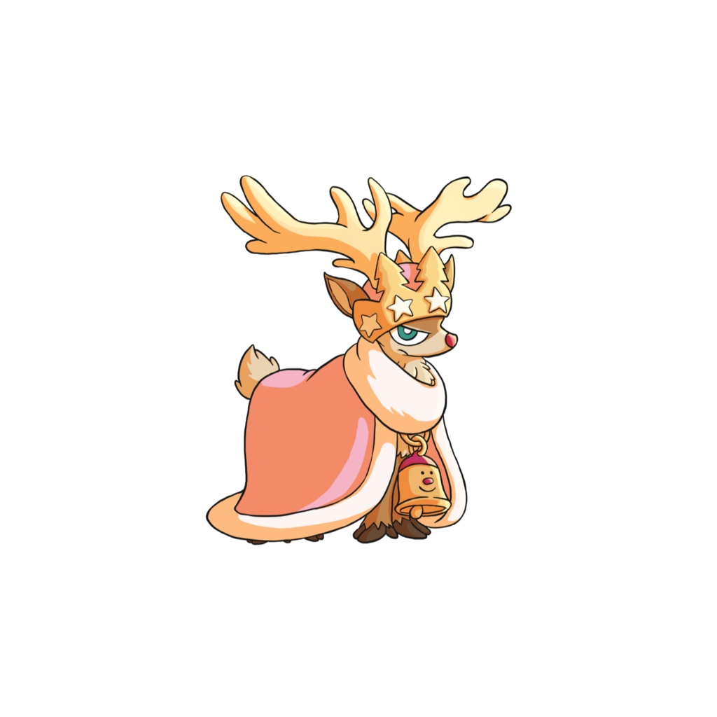 トナカイICカードステッカー