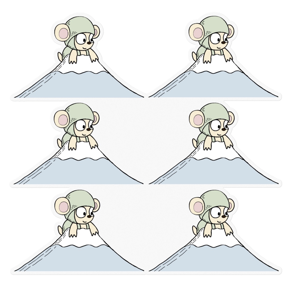 イヌクマ ステッカー16cm