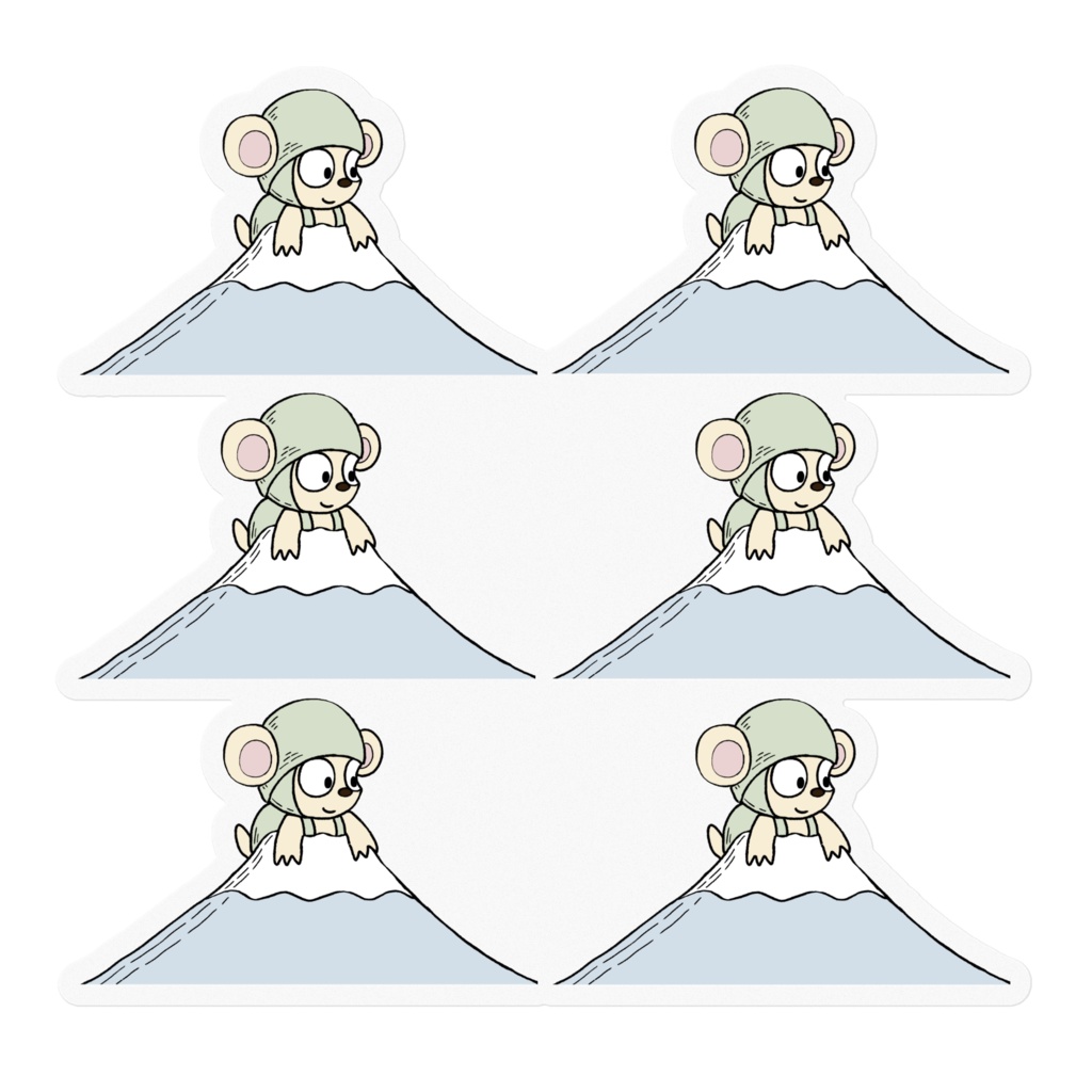 イヌクマ ステッカー10cm