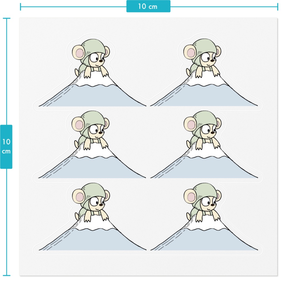 イヌクマ ステッカー10cm