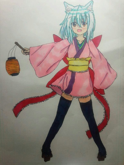 オリジナル3Dモデル「井原擦希(いはら さつき)」