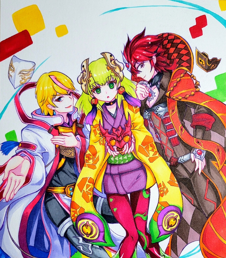 遊戯王OCG仮面組 色紙