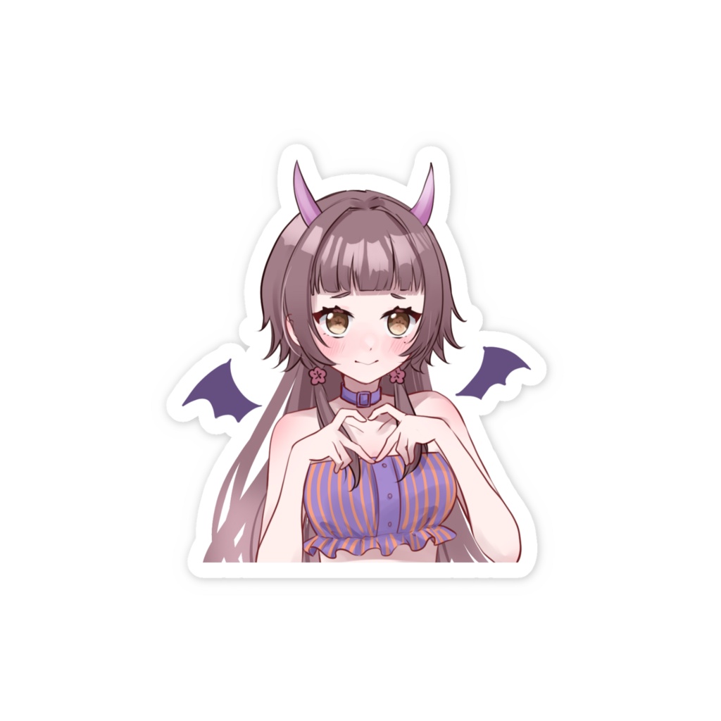 デビしゃぶちゃんスマホステッカー