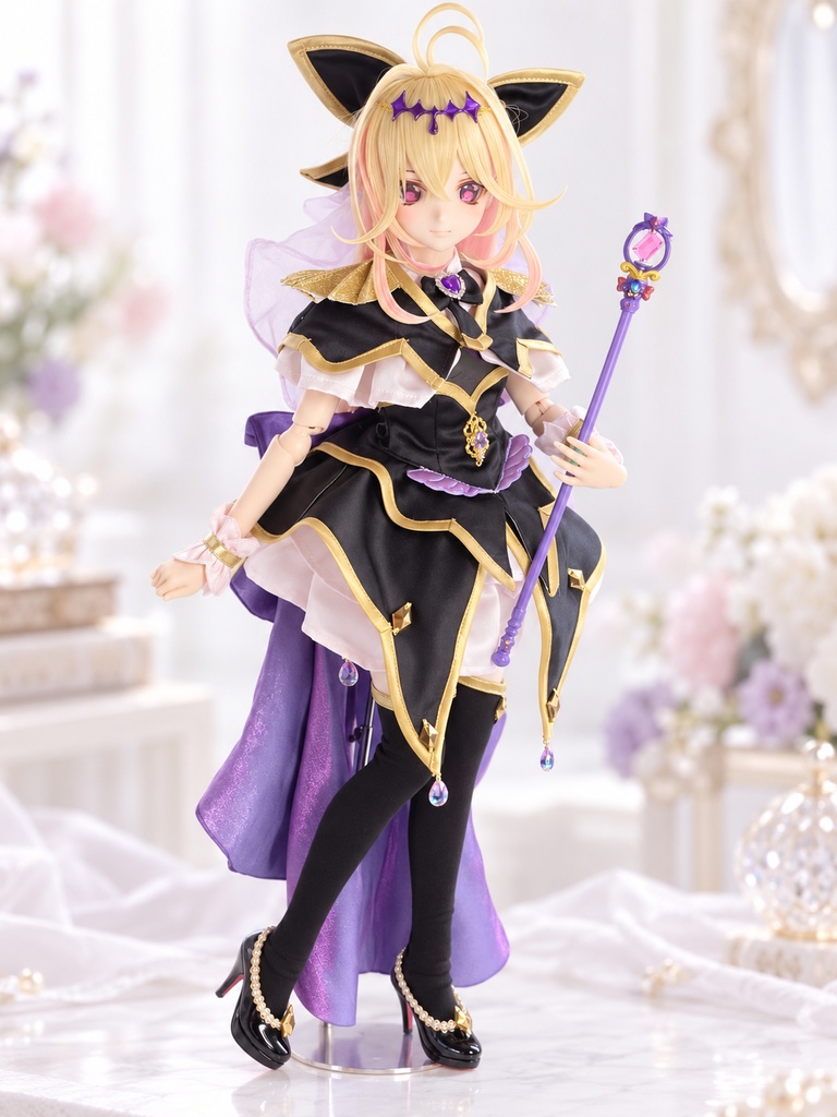名探偵プリキュア 森亜ルルカ キュアアルカナ・シャドウ 衣装セット (DD・MDD ドール服) 