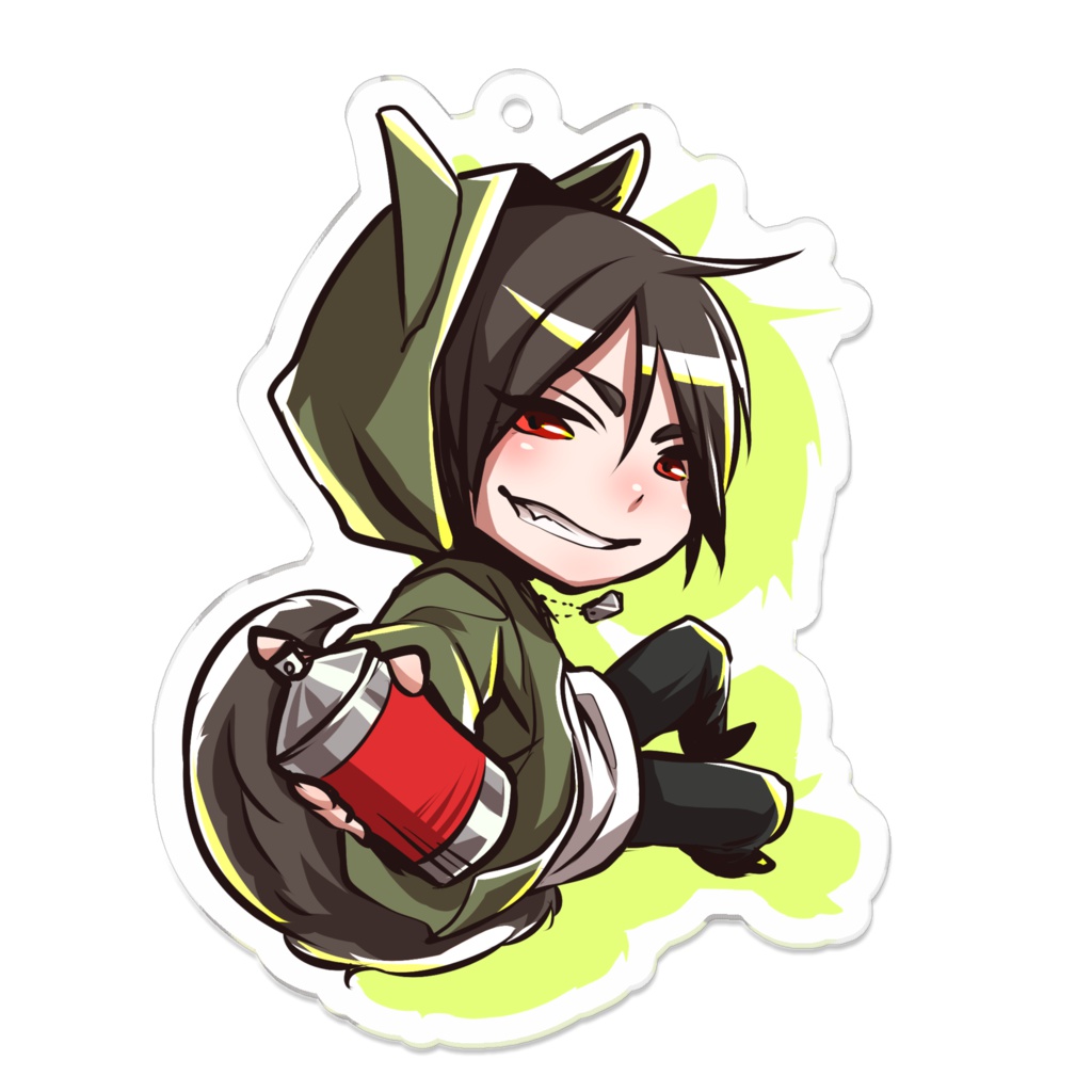 や狐さんアクリルキーホルダー（DOGSver.）