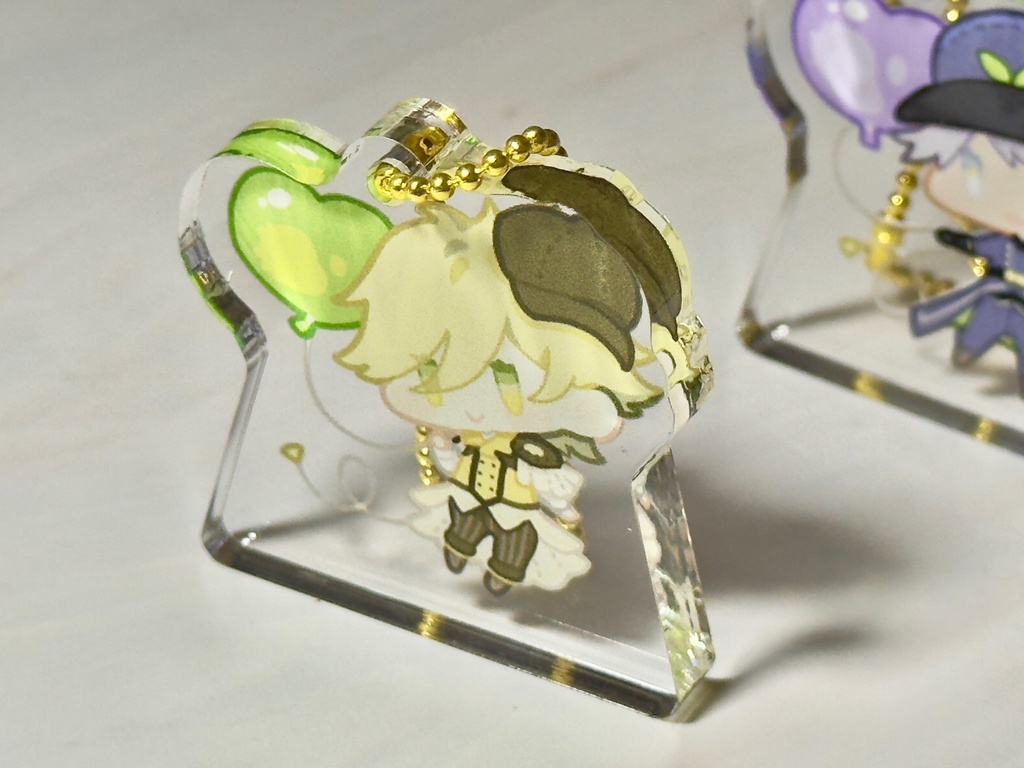 【創作】テーマパーク風ミニアクリルスタンド(全3種)