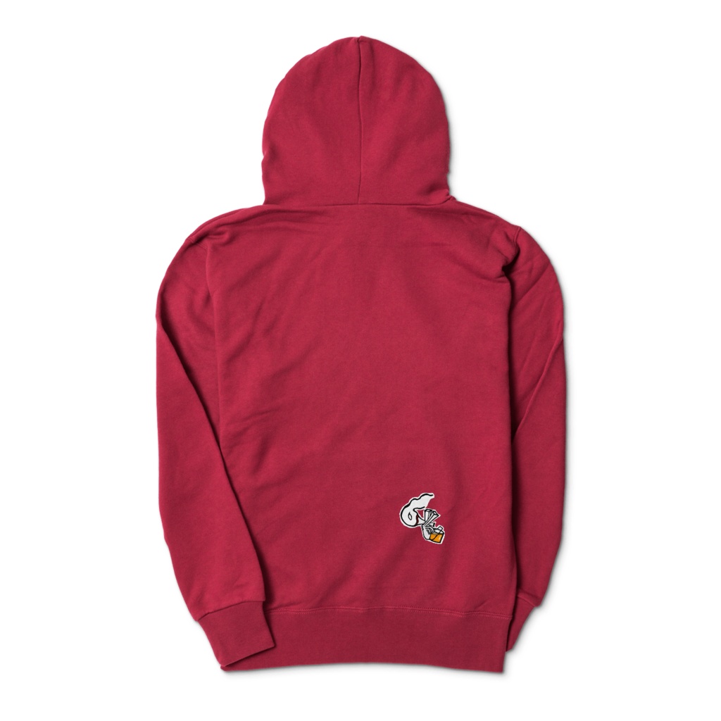 ロゴ入りジップパーカー