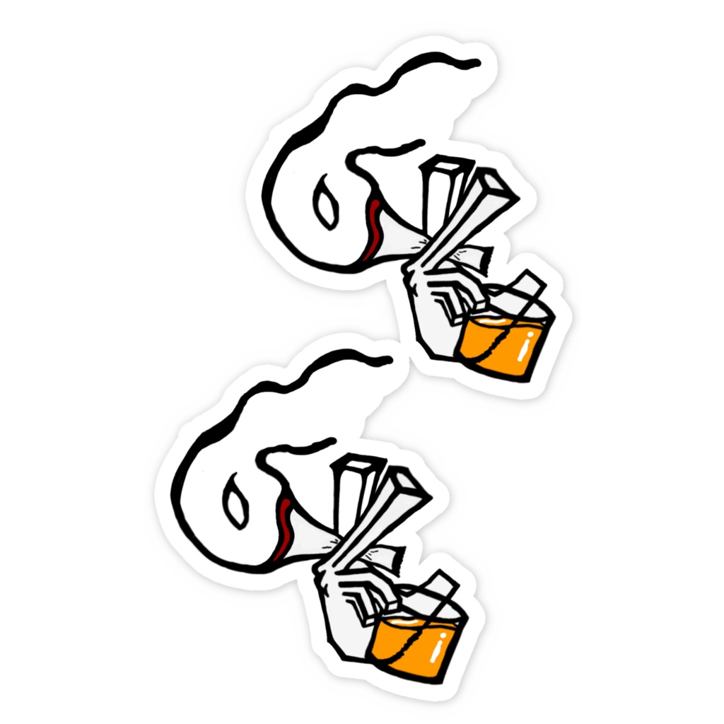 ロゴステッカー(中)