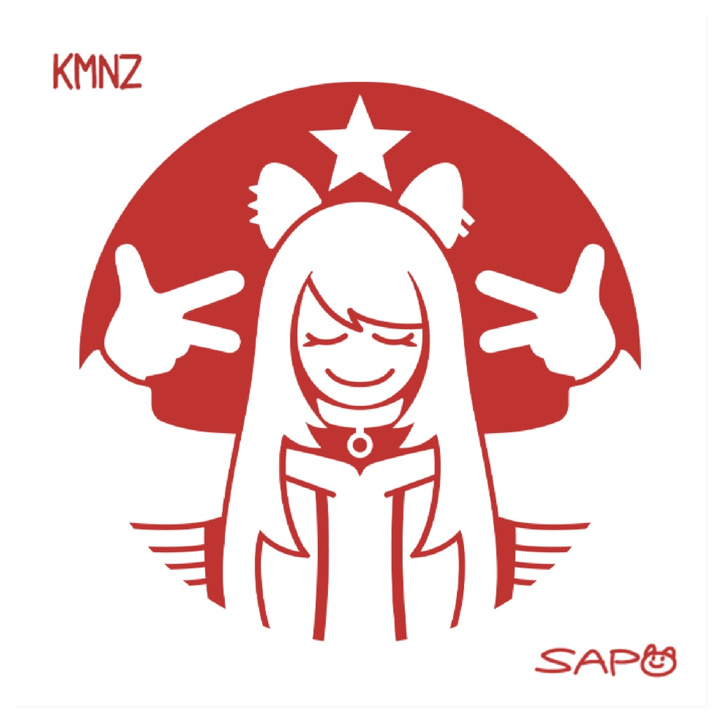 C107 ステッカー　『透明ピース』