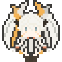 ピクトスクエア用 月日の巫女タマヨリヒメ アバター