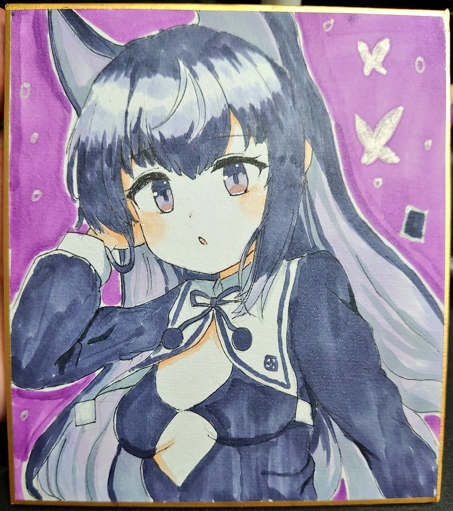 手書き色紙 【 ミュウ 】