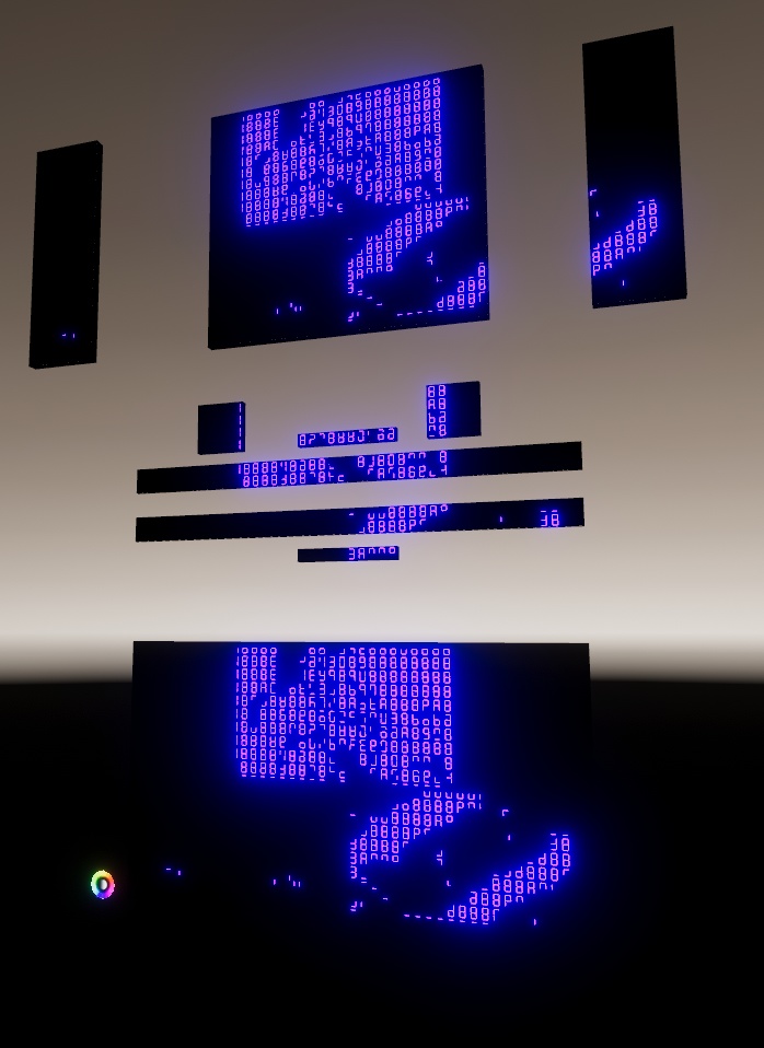 LCD 7 Segment Screen (with and without color picker)