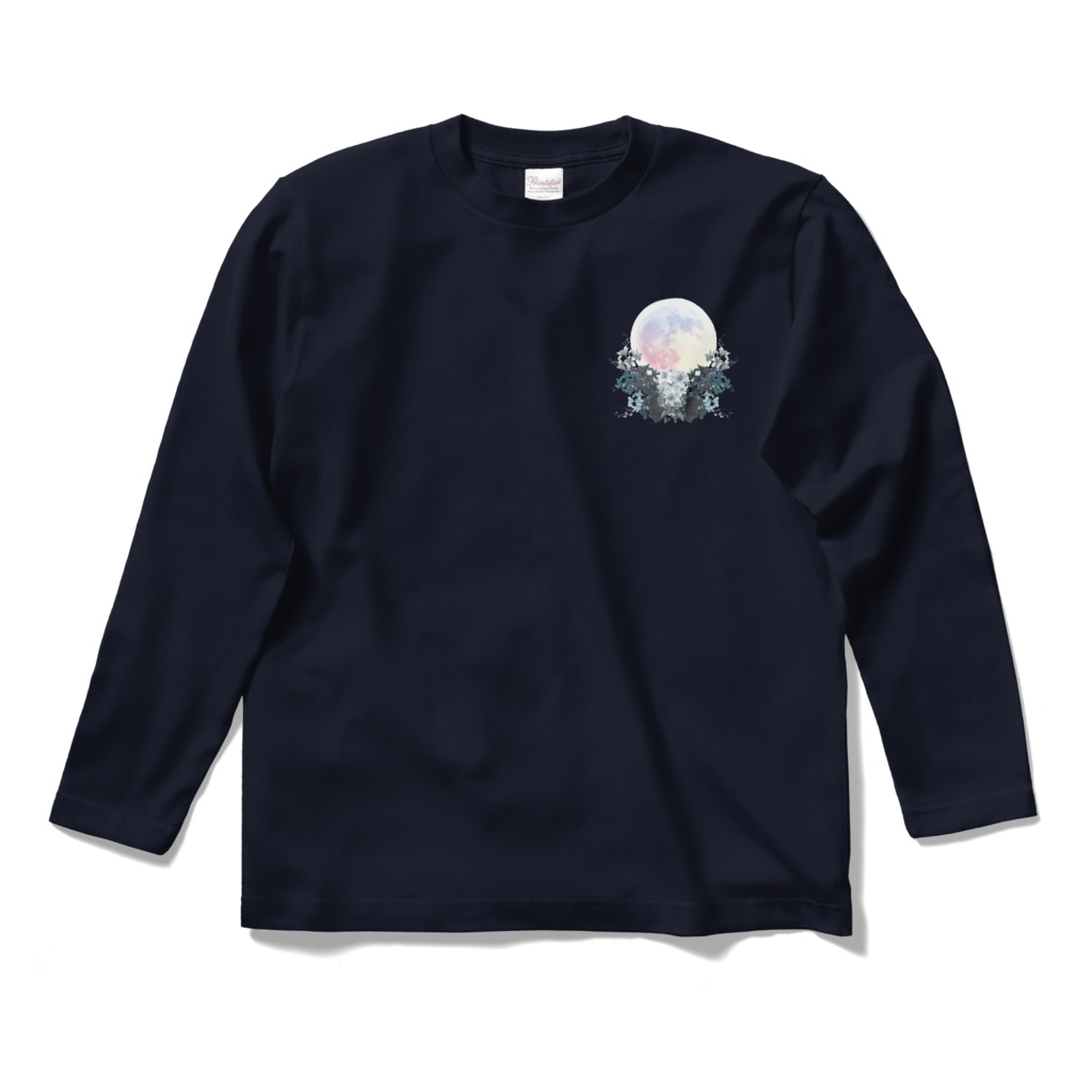 【月とブーケ】Tシャツ_長袖