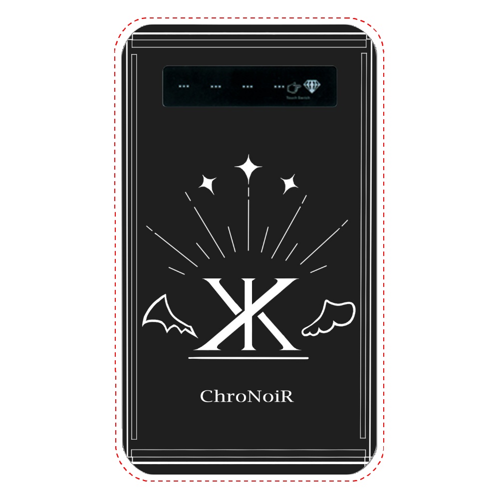 【非公式】ChroNoiRロゴイメージ モバイルバッテリー インジケーター（残量表示）付き