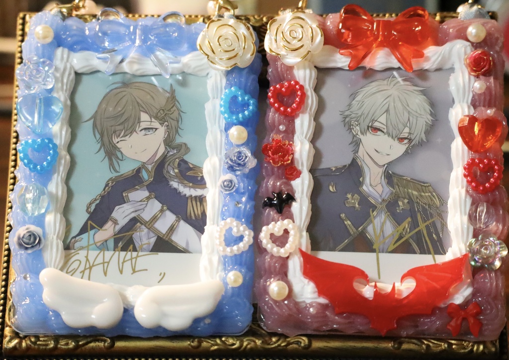 【非公式】硬貨ケース ホイップデコ にじさんじ 叶&葛葉 ストラップ付き