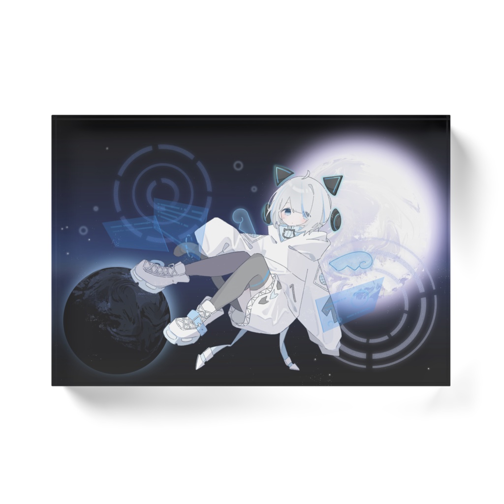 〖 4周年記念グッズ 〗電子宇宙アクリルブロック