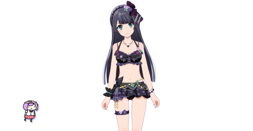 D4DJ LIVE2D Rei Togetsu Free Model SWIMSUIT VER