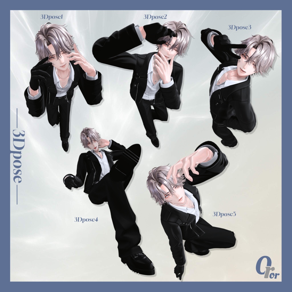 Oror.-悠莉set- ((pose30種+表情差分18種+blendshape))