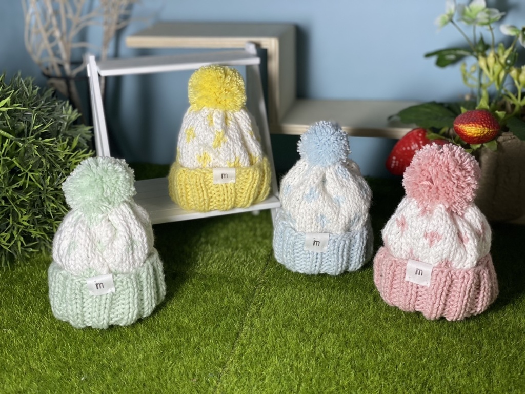 イースターニット帽    (ぬい10cm.size/送料別)