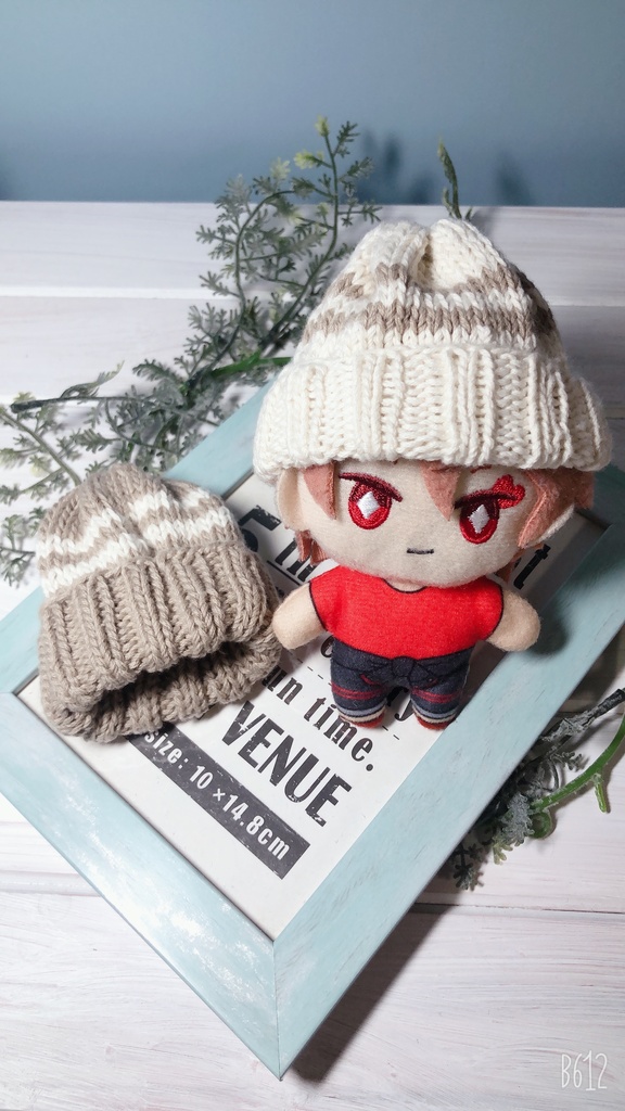 ニット帽    (ぬい10cmsize/送料別)