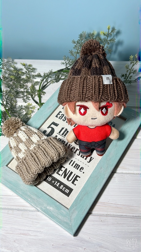ニット帽    (ぬい10cmsize/送料別)