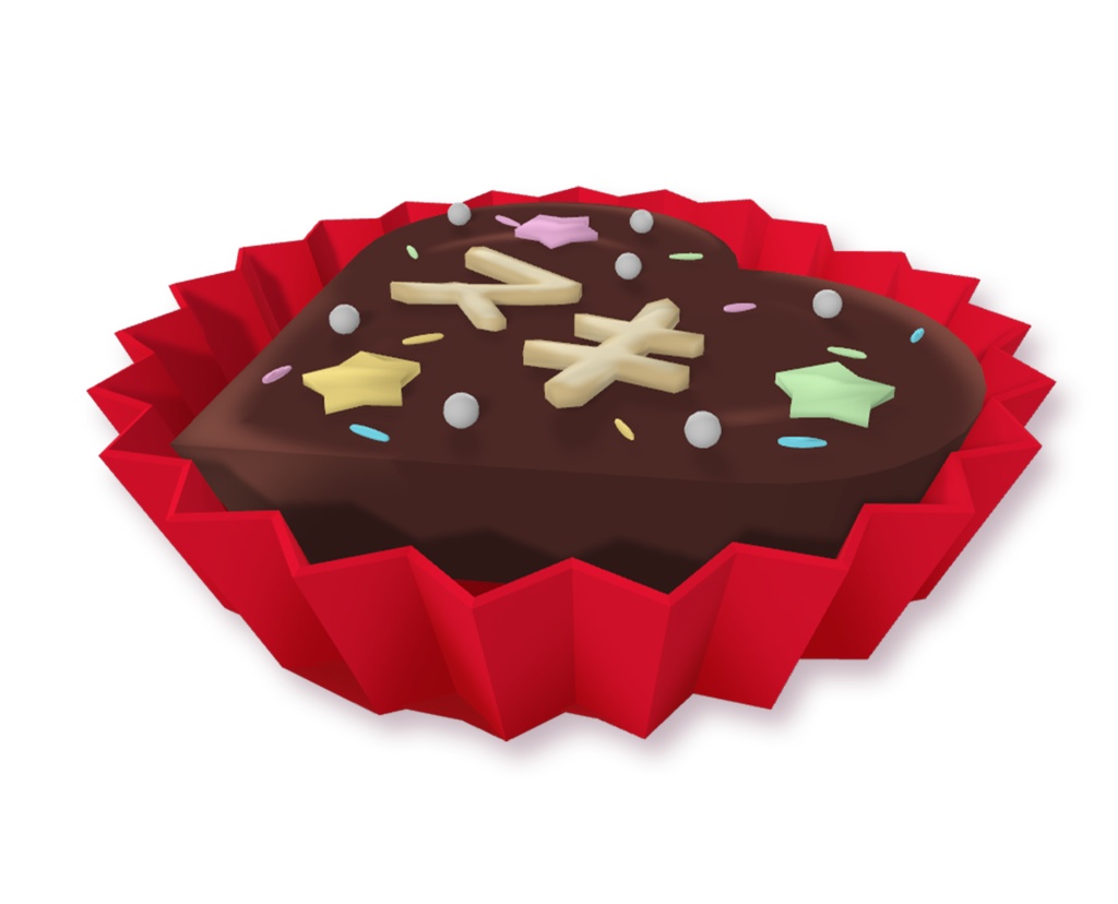 【無料3Dモデル】手作り感あふれるチョコレート