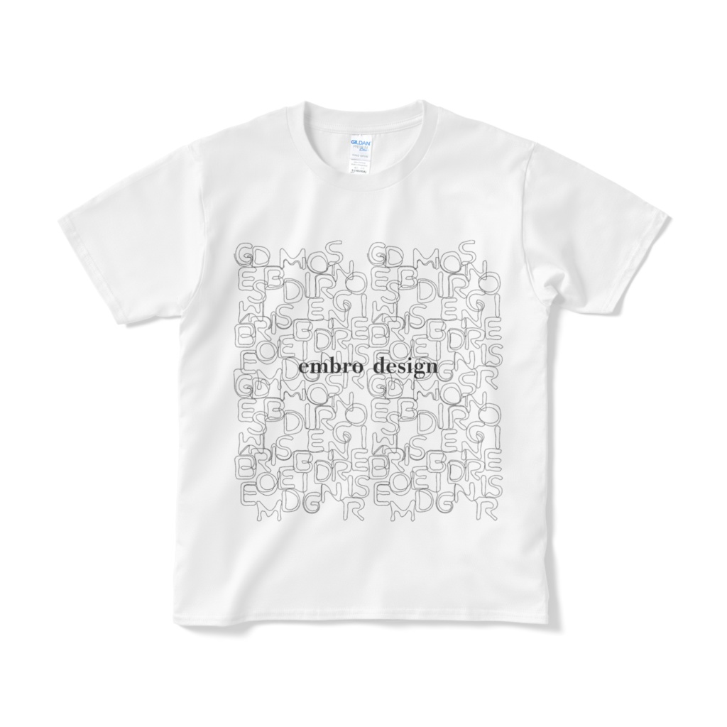 embro design 一筆書きロゴホワイト