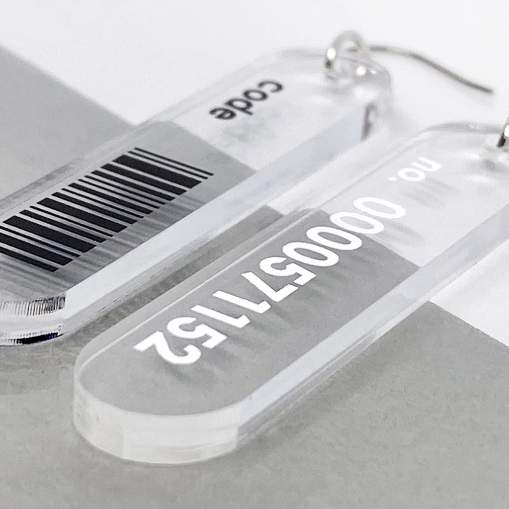 【コードNo.】ピアス・イヤリング│アクリルアクセサリー│││ユニーク│ストリート│メンズ│個性的