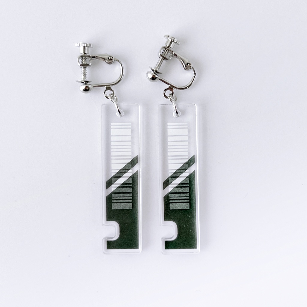 再販未定【未来チケット/black】ピアス・イヤリング|アクリルアクセサリー||ユニーク|エモ|ストリート|個性的|かっこいい