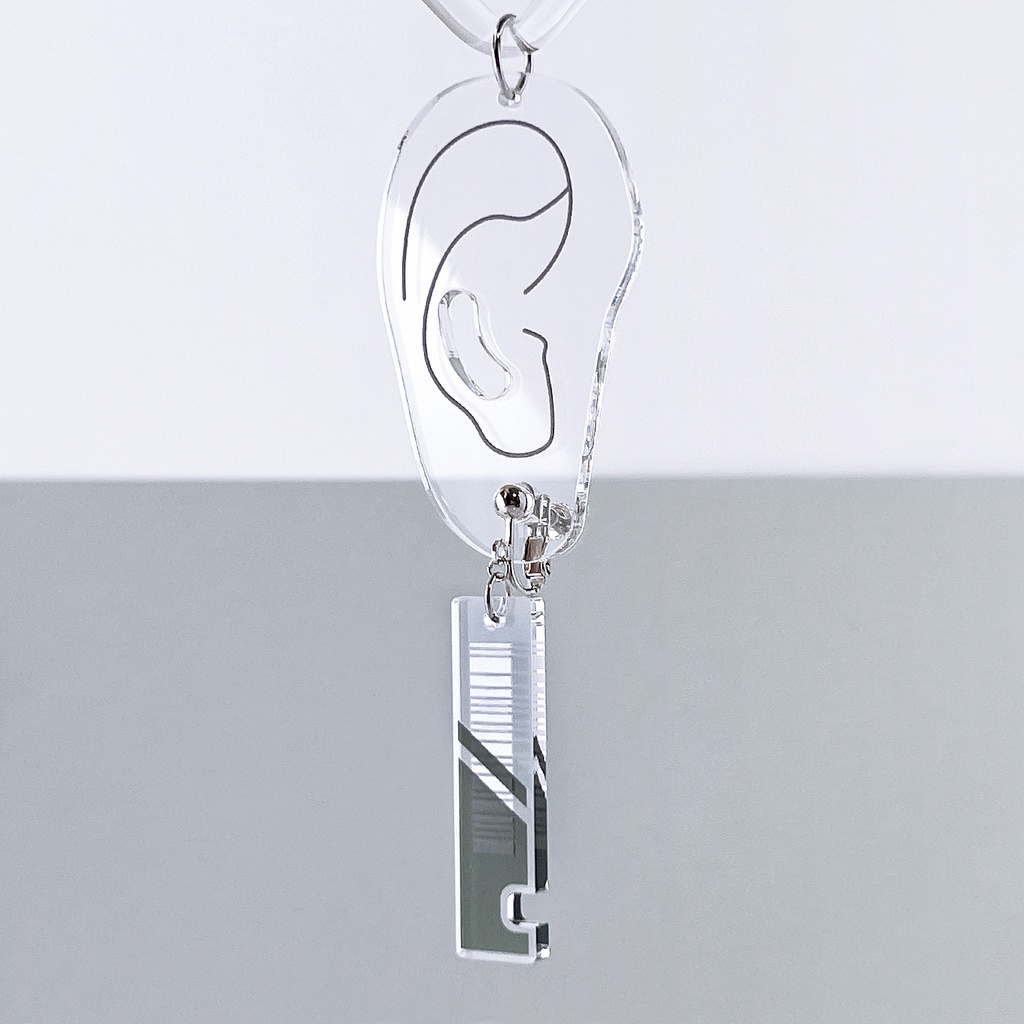 再販未定【未来チケット/black】ピアス・イヤリング|アクリルアクセサリー||ユニーク|エモ|ストリート|個性的|かっこいい