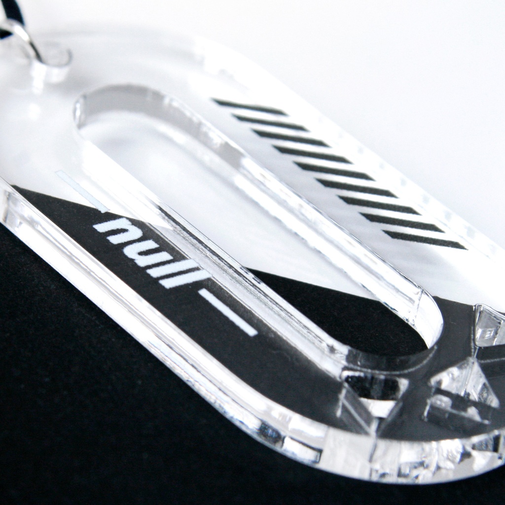 【level:0 zero/clear B&W】ロングコードネックレス│ユニーク│モード系│個性的│ストリート系│メンズ|クリア