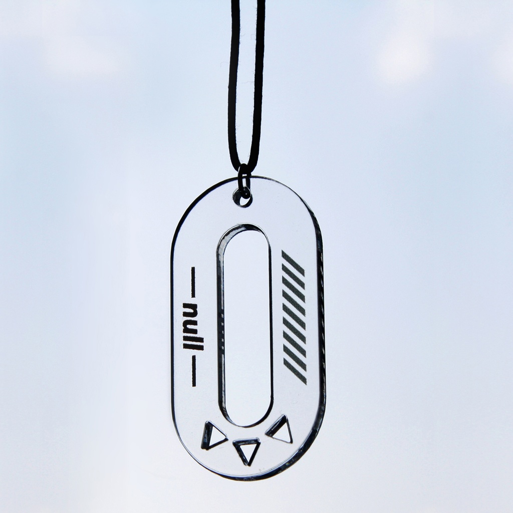 【level:0 zero/clear B&W】ロングコードネックレス│ユニーク│モード系│個性的│ストリート系│メンズ|クリア