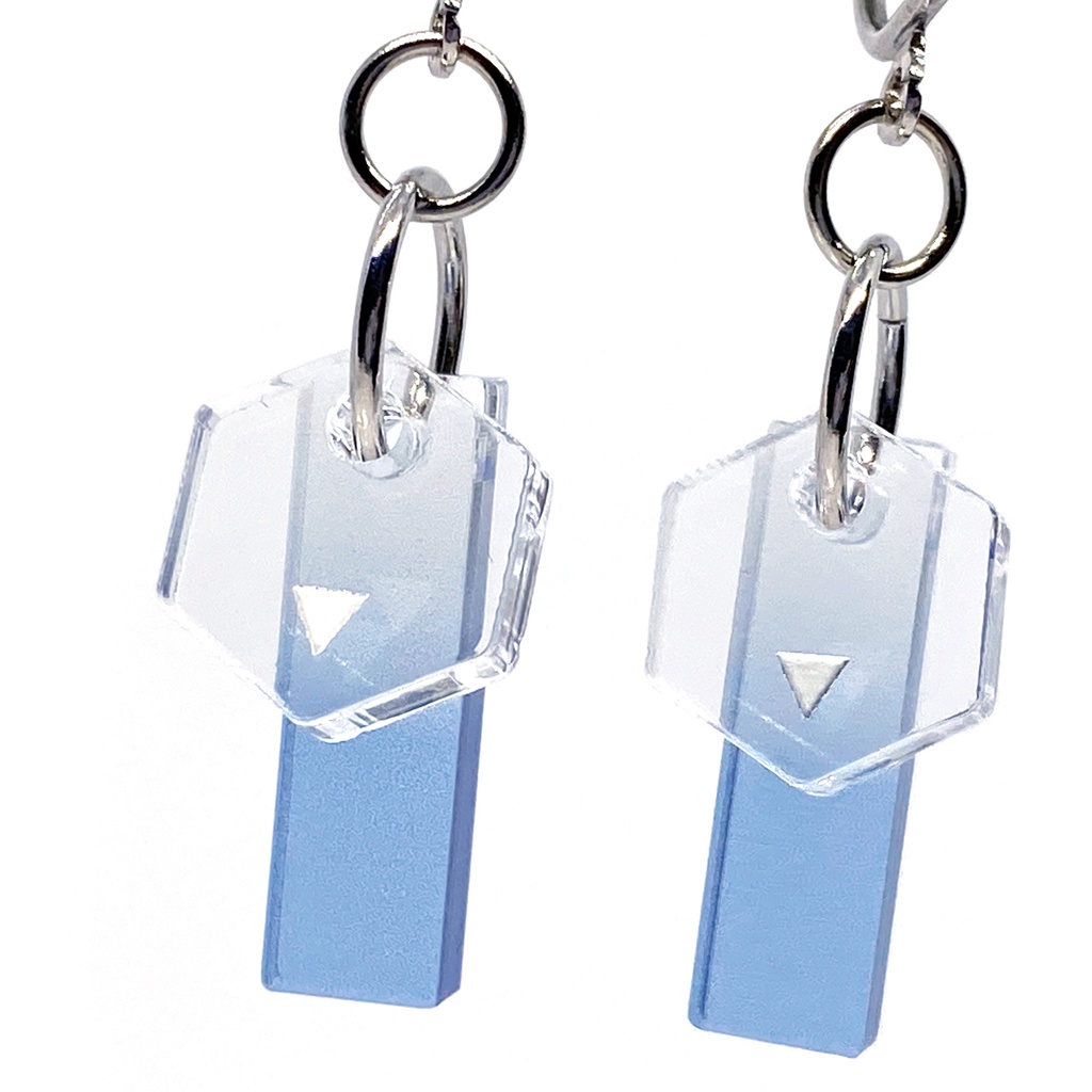 【effect】ピアス・イヤリング│アクリルアクセサリー│││ユニーク│ストリート系│メンズ│モード系│かっこいい│揺れる